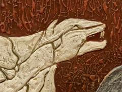 Art Deco Panther Painting French 1920s - 3810930
