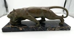 Art Deco Panther Sculpture Bronze Signed France circa 1930 - 2354959