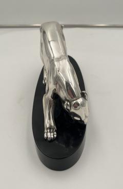 Art Deco Panther Sculpture Silver Plated France circa 1930 - 3567645