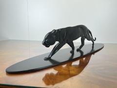 Art Deco Panther Sculpture Solid Bronze France circa 1930 - 3935856