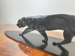 Art Deco Panther Sculpture Solid Bronze France circa 1930 - 3935859