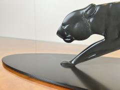 Art Deco Panther Sculpture Solid Bronze France circa 1930 - 3935860