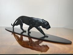 Art Deco Panther Sculpture Solid Bronze France circa 1930 - 3935862