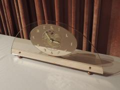 Art Deco Peach Mirrored Electric Clock - 1601017