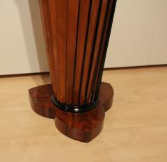 Art Deco Pedestal Conical and Fan Shaped Walnut Beech Italy circa 1930 - 2903681