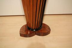 Art Deco Pedestal Conical and Fan Shaped Walnut Beech Italy circa 1930 - 2903682