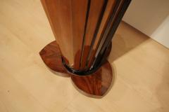 Art Deco Pedestal Conical and Fan Shaped Walnut Beech Italy circa 1930 - 2903683