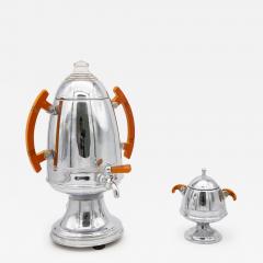 Art Deco Percolator and Sugar Bowl - 3697435