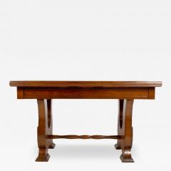 Art Deco Period Oak Dining Kitchen Library Table France c a 1920 s - 3985083