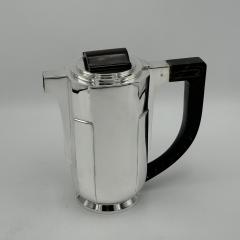 Art Deco Period Sterling Silver Five Piece Tea Coffee Service Belgium circa 1930 - 4422442