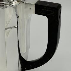 Art Deco Period Sterling Silver Five Piece Tea Coffee Service Belgium circa 1930 - 4422444