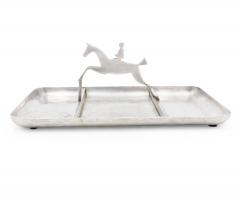 Art Deco Pewter Horse Ashtray - 4197106