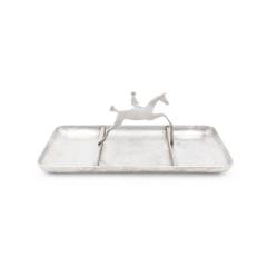 Art Deco Pewter Horse Ashtray - 4197109