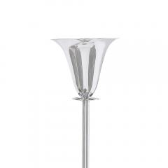 Art Deco Polished Chrome Torchiere signed Marbro - 4142203