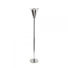 Art Deco Polished Chrome Torchiere signed Marbro - 4142221