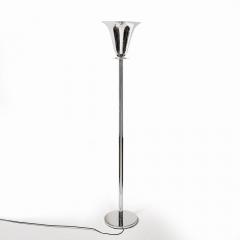 Art Deco Polished Chrome Torchiere signed Marbro - 4142222