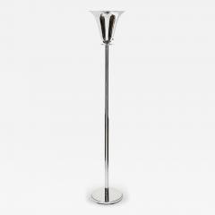Art Deco Polished Chrome Torchiere signed Marbro - 4143403