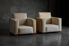 Art Deco Pony Hide Armchairs France 1930s - 4758634
