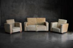 Art Deco Pony Hide Armchairs France 1930s - 4758638