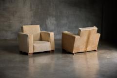 Art Deco Pony Hide Armchairs France 1930s - 4758664