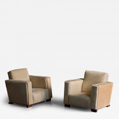 Art Deco Pony Hide Armchairs France 1930s - 4759892