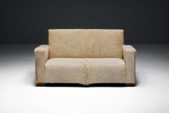 Art Deco Pony Hide Two Seater Sofa France 1930s - 4758660