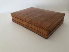 Art Deco Python Sandalwood Cigar jewelry box - 1605630