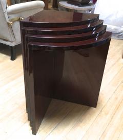 Art Deco Rare 4 Quarter Coffee Table Stackable in Nest Table - 615612