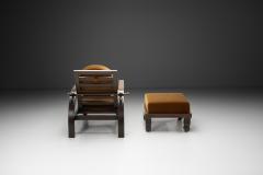 Art Deco Reclining Lounge Chair with Footstool Europe 1930s - 4398917