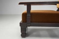 Art Deco Reclining Lounge Chair with Footstool Europe 1930s - 4398920