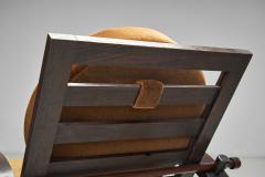 Art Deco Reclining Lounge Chair with Footstool Europe 1930s - 4398923