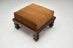 Art Deco Reclining Lounge Chair with Footstool Europe 1930s - 4398925