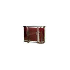 Art Deco Red Lacquered Sideboard - 4635198