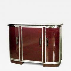 Art Deco Red Lacquered Sideboard - 4689787