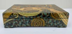 Art Deco Revival Style Figurative Lacquer Decorative Box - 3441309