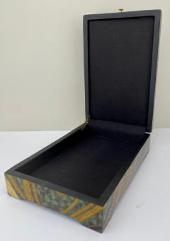 Art Deco Revival Style Figurative Lacquer Decorative Box - 3441310