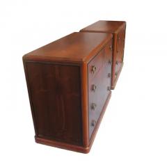 Art Deco Rosewood Nightstand Drawers - 3529613