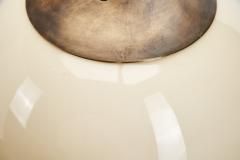 Art Deco Round Opal Glass Wall Light Denmark ca 1930s - 4746993