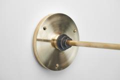 Art Deco Round Opal Glass Wall Light Denmark ca 1930s - 4746996