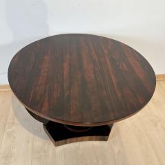 Art Deco Round Side Table Rosewood Veneer France circa 1930 - 3155922