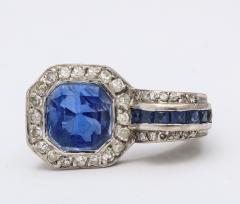 Art Deco Sapphire and Diamond Ring - 744291