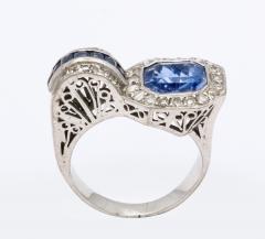 Art Deco Sapphire and Diamond Ring - 744292