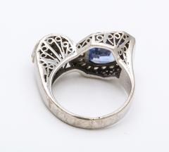 Art Deco Sapphire and Diamond Ring - 744293