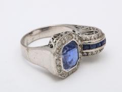 Art Deco Sapphire and Diamond Ring - 744295