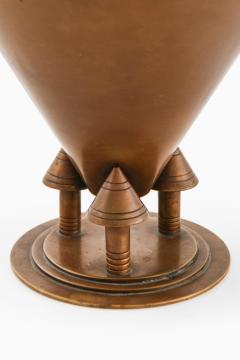 Art Deco Scandinavian Modern Vase in Bronze 1930s - 4606230