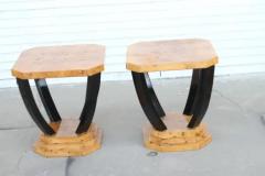 Art Deco Sculptural Burl End Tables - 3716037