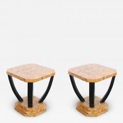 Art Deco Sculptural Burl End Tables - 3719328