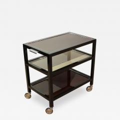 Art Deco Serving Table Rosewood and Black Lacquer France circa 1940 - 1078781