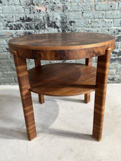 Art Deco Side End Table French Walnut 1940 - 3249711