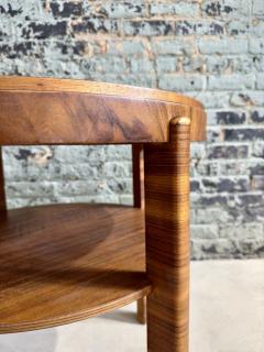 Art Deco Side End Table French Walnut 1940 - 3249714